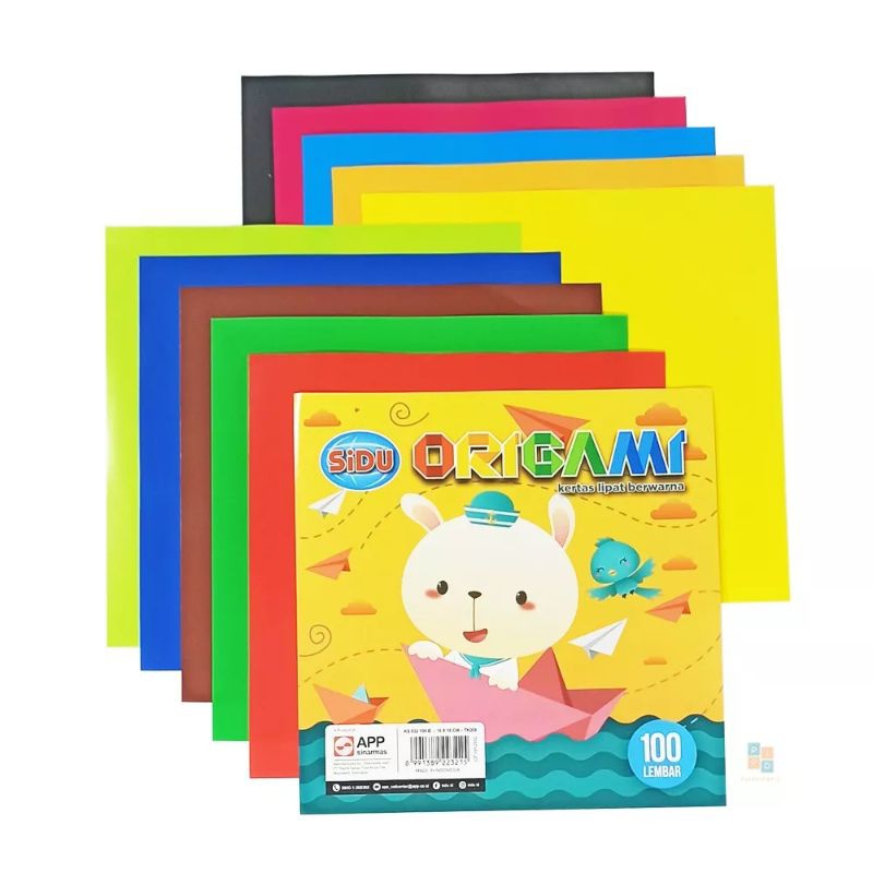

Kertas lipat ORIGAMI SIDU 16x16 dan 14x14/10 warna/100 lembar