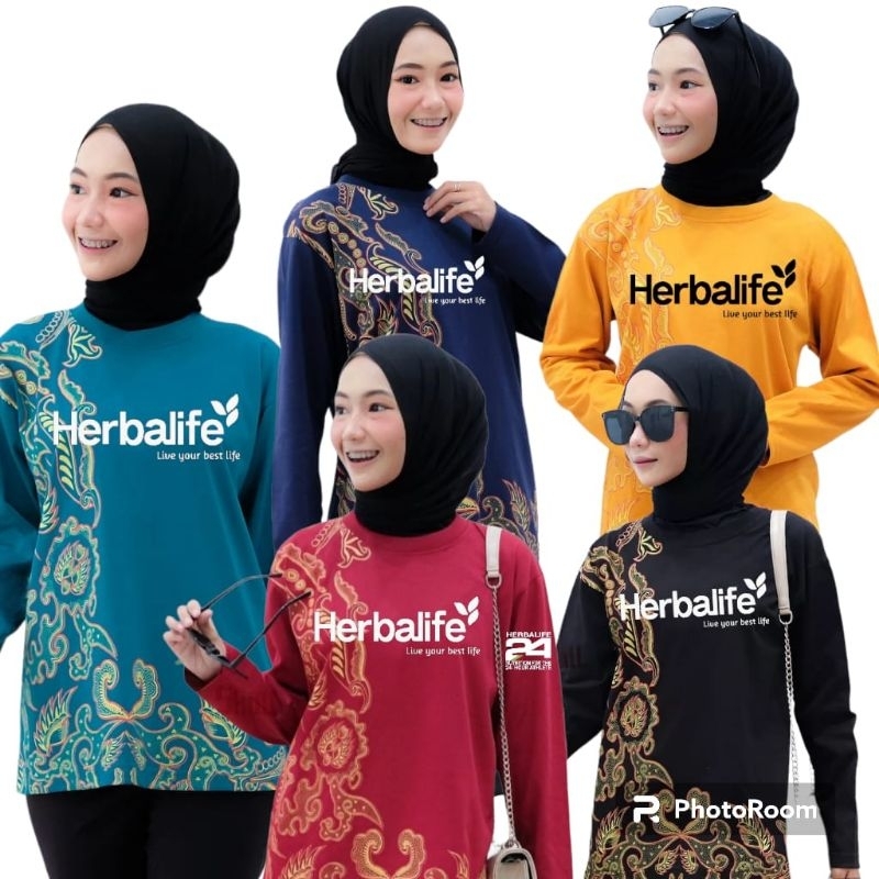 KAOS BATIK KATUN LENGAN PANJANG