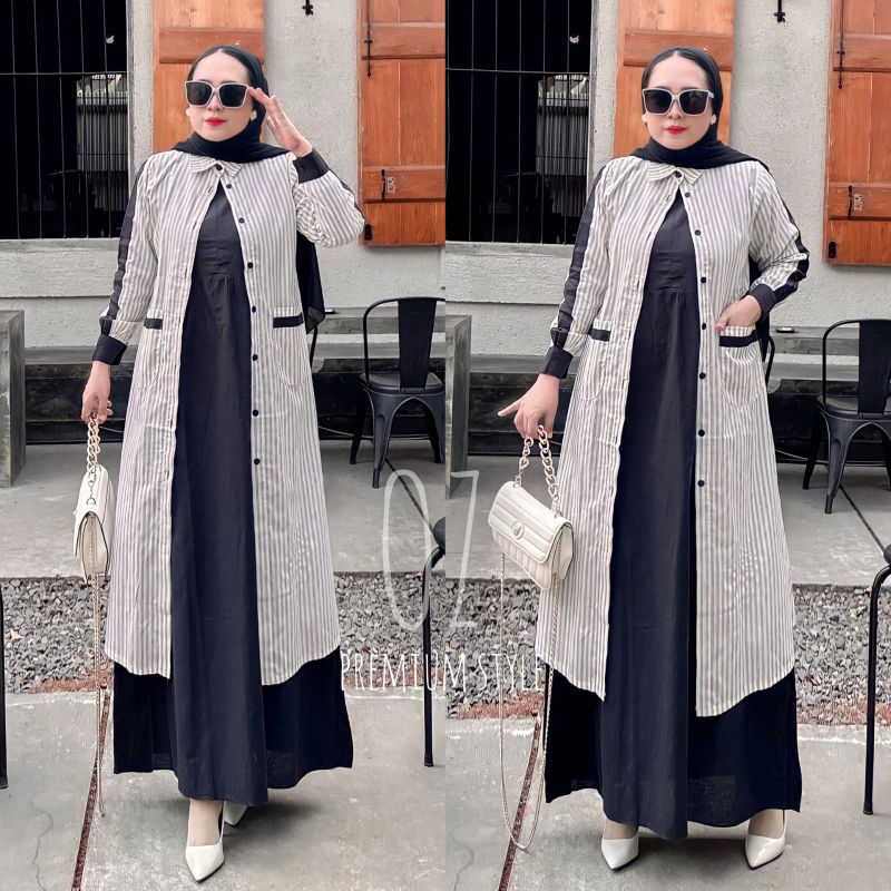 Set Outer SALUR Katun Haruka Import Premium Original New Oz