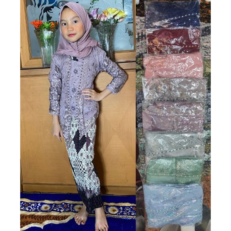 KEBAYA ANAK MODERN/KEBAYA KUTU BARU ANAK UMUR 3-12TAHUN