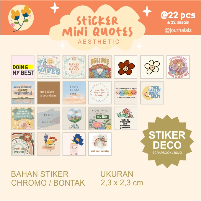 

Stiker Mini Quotes / Stiker Scrapbook / Stiker Bujo / Stiker Aesthetic