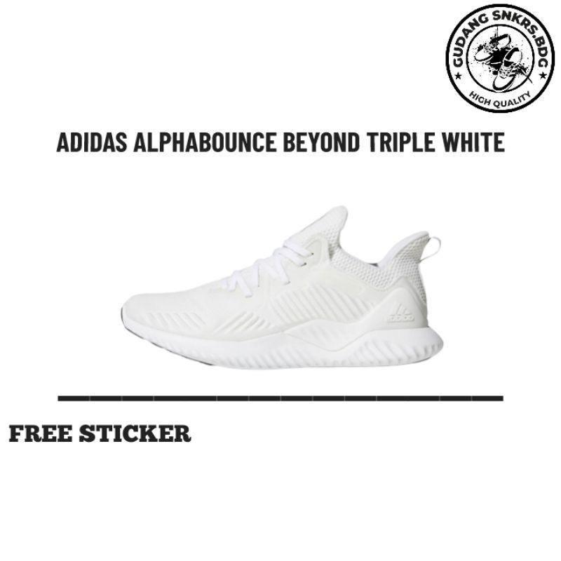 (GUDANGSNKRS) Adidas Alphabounce Beyond Triple White