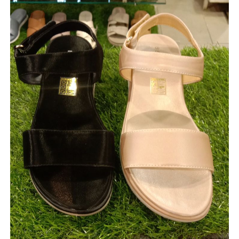 SANDAL TALI WARNA GLOSI MENGKILAP SANDAL WANITA RINGAN BRAND BE.BOB ORIGINAL