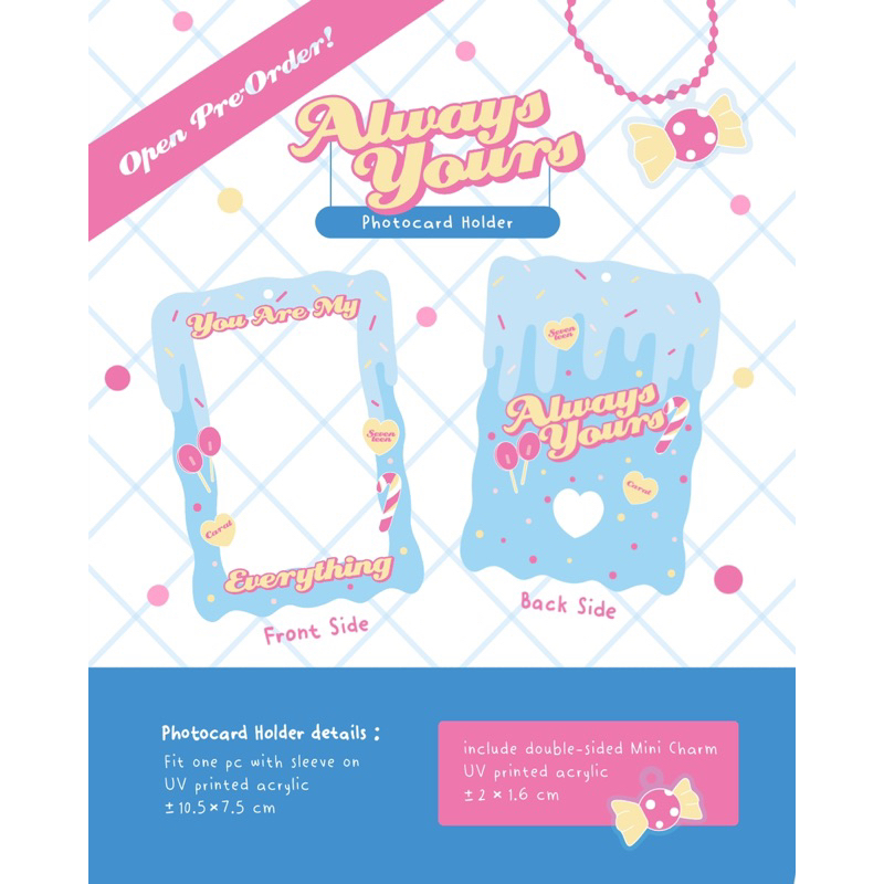 ACRYLIC PHOTOCARD HOLDER SEVENTEEN  Photocard Holder Always Yours | Photocard Holder | Card Holder S