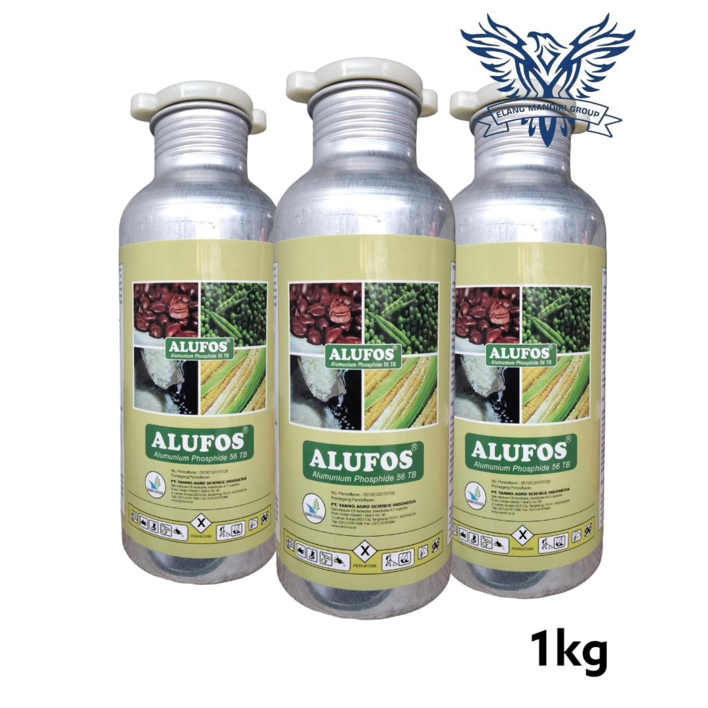 ALUFOS 56  OBAT TIKUS AMPUH TB isi 1 KG Rodentisida Tablet Pembasmi Tikus Kutu Hama Beras Pil tikus 