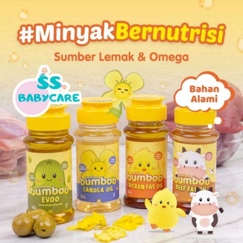 

BUMBOO Fat Oil Minyak Bernutrisi Sumber Lemak & Omega / Fat Oil Minyak Lemak MPASI / Chicken Beef Fat Oil EVOO Canola Oil