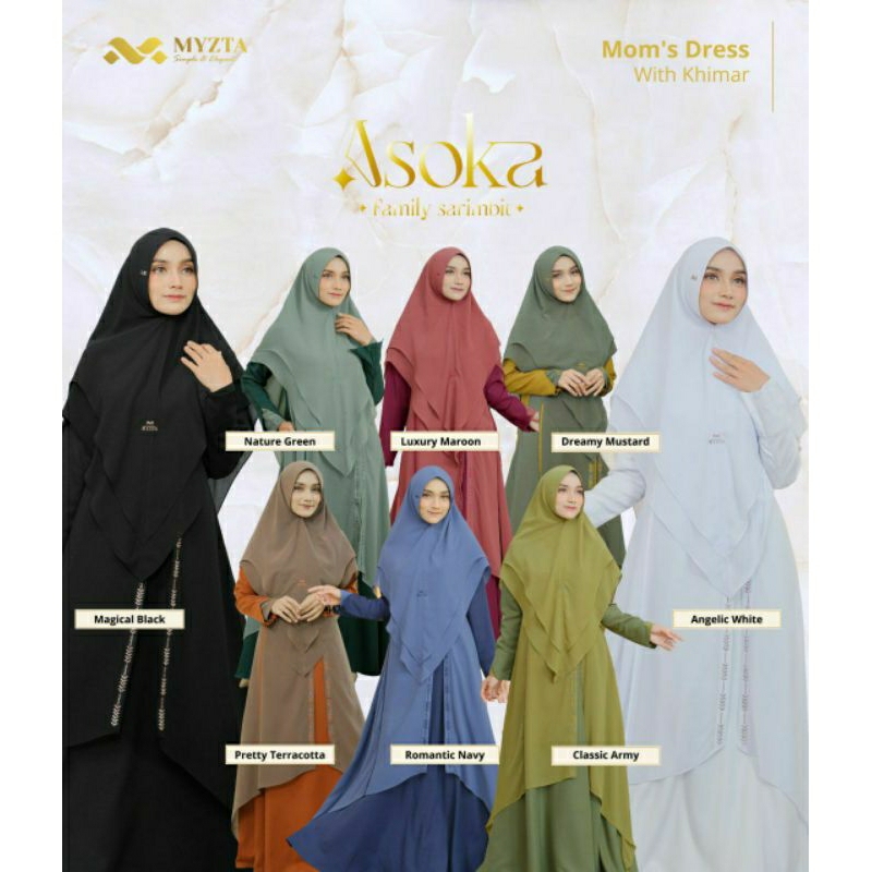gamis mewah murah elegant simple dari asoka by myzta