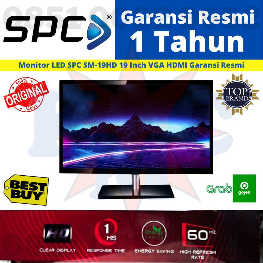 SPC SM-19HD Monitor 19 Inci IPS Full HD