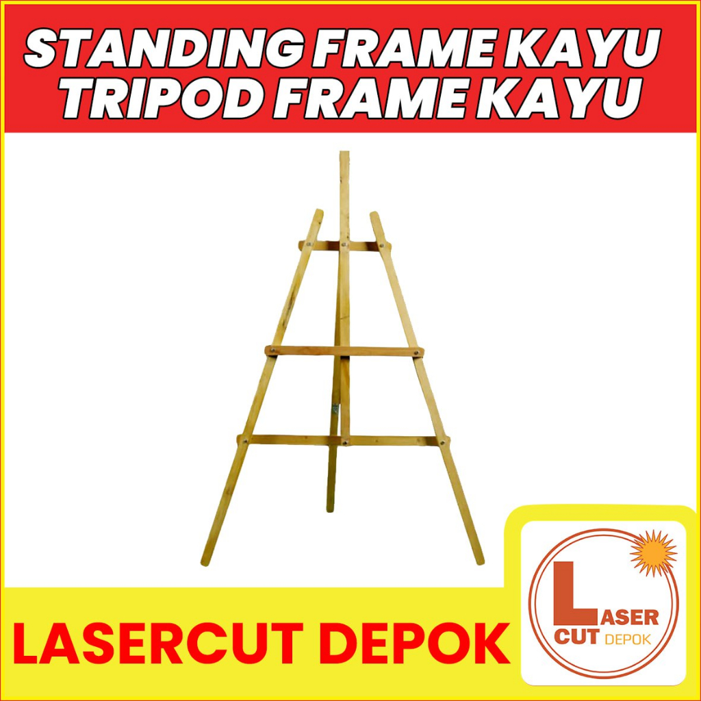 Standing Frame Kayu/Tripod Frame Kayu