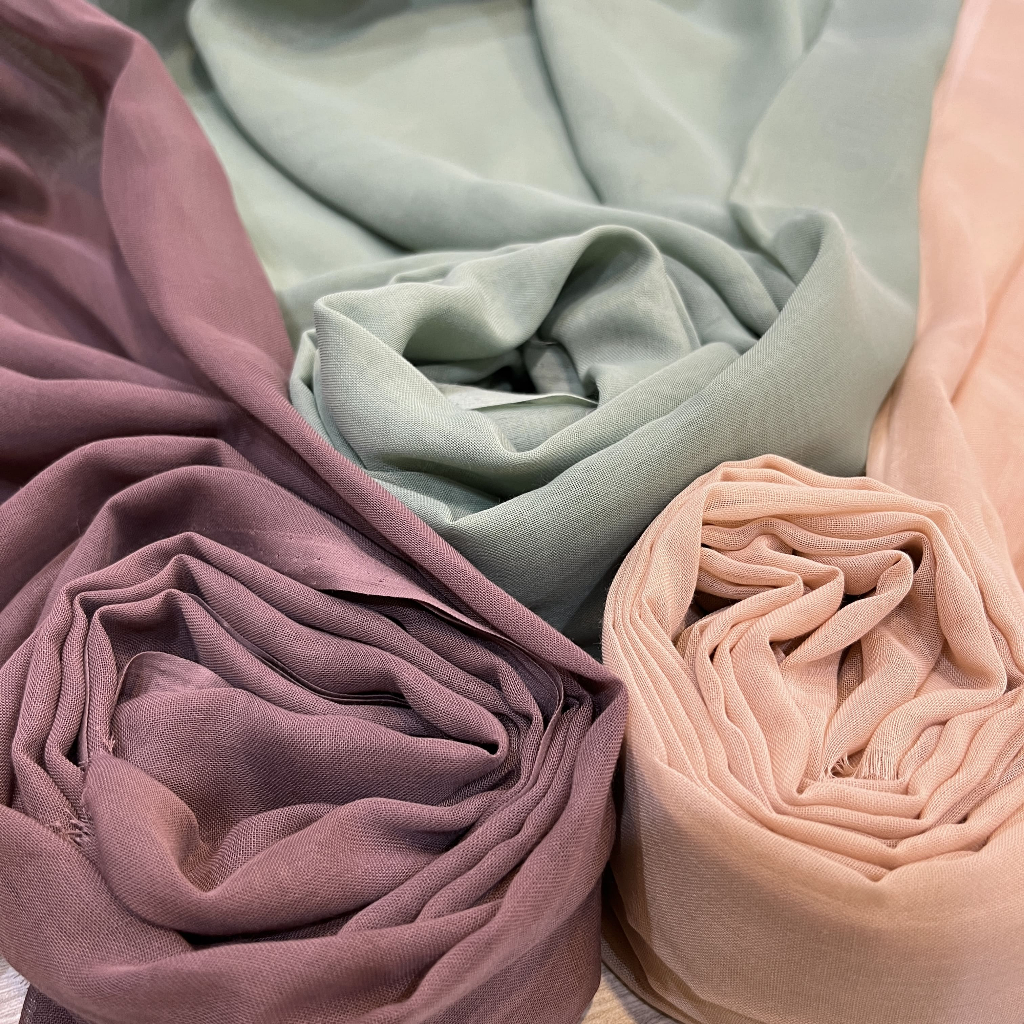 Kain Voile Paris Premium / Paris Premium / Bahan Hijab Voile Paris (Harga per 1.15m)
