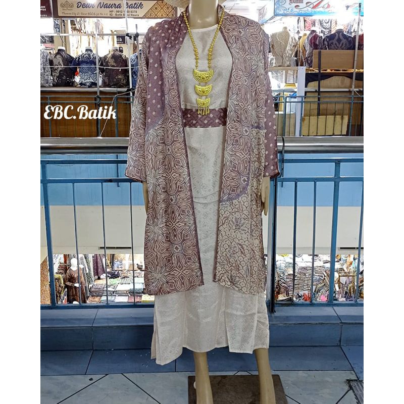 One set Batik Outer dan Inner panjang Mecca