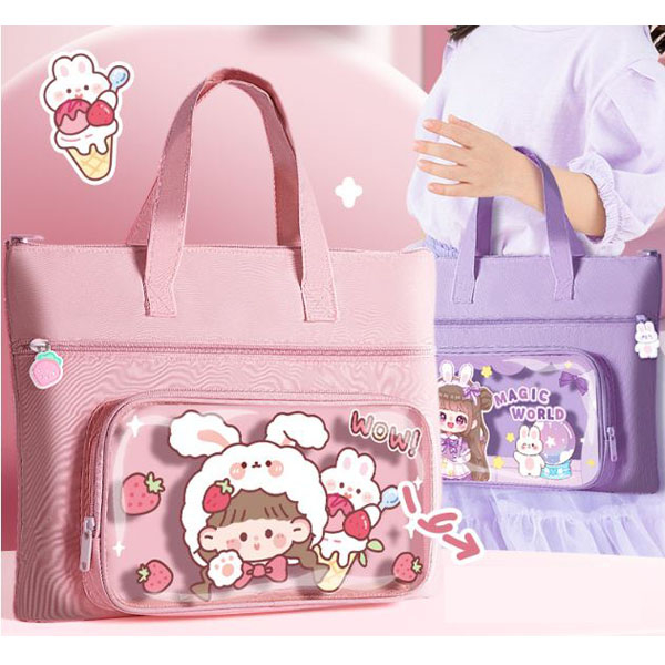 Unik (Khusus Batam Saja) Tas Tote Anak Les Lucu Tutoring Bag Cute Mk1515