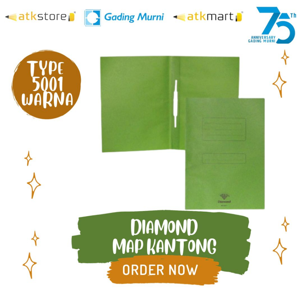 

DIAMOND MAP KANTONG 5001 - Map Stofmap/Stopmap Kertas Folio Diamond 5001