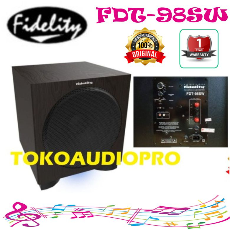 Subwoofer Aktif Fidelity FDT98SW 12 Inch Sub Aktif