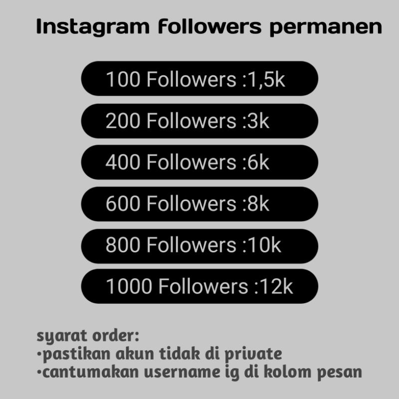 JASA TAMBAH FOLLOWERS INSTAGRAM TERMURAH