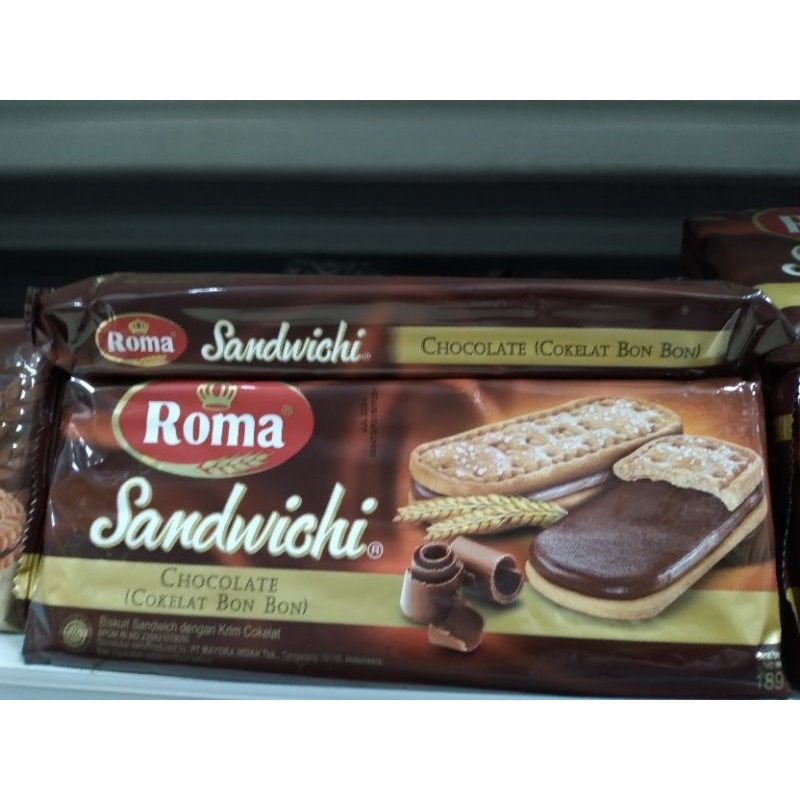 

Robinson Mart//ROMA//Biskuit Sandwich dengan Krim Cokelat 189 g