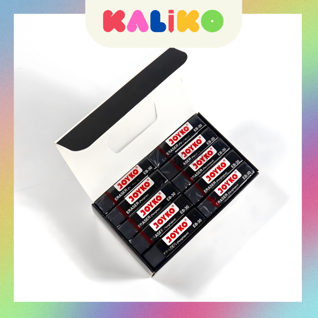 

KALIKO - Penghapus Joyko Kecil / Penghapus Joyko Sedang / Black Eraser Medium Stip Hitam Karet Bersih Ujian Exam [PER PCS]