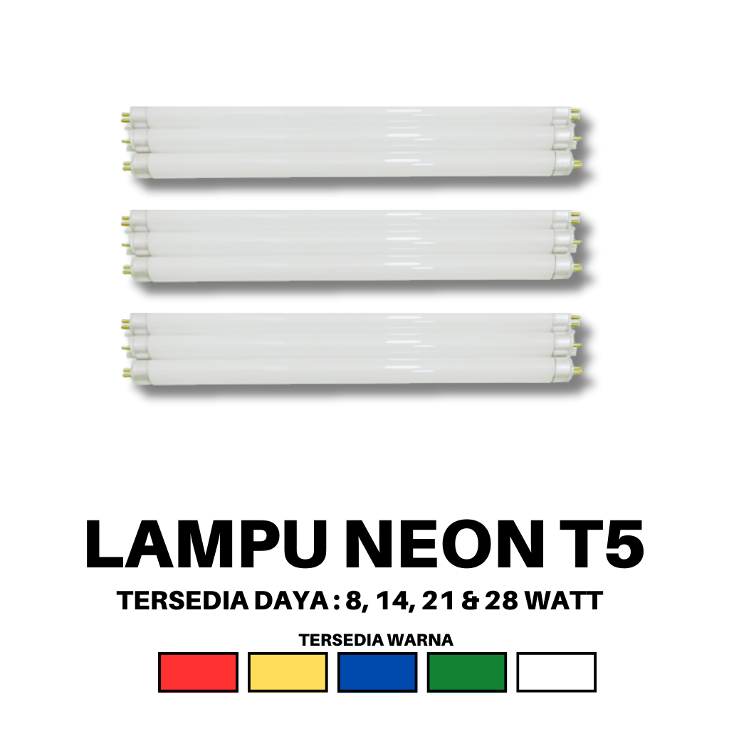 Lampu Neon / Lampu Neon Warna / Lampu TL T5 / Lampu neon TL T5