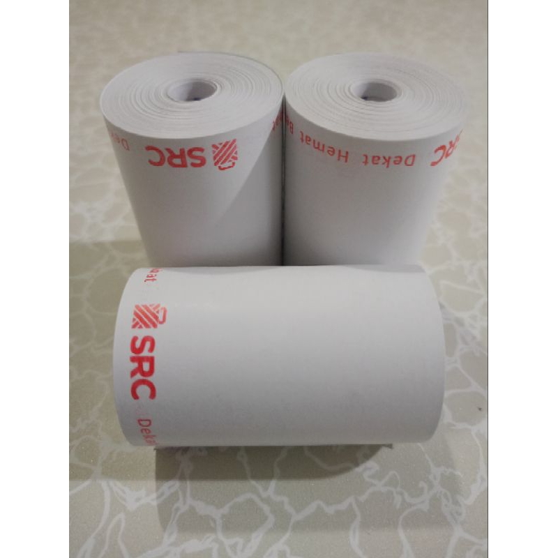 

10 pcs kertas setruk thermal kasir logo src ukuran 58x40mm