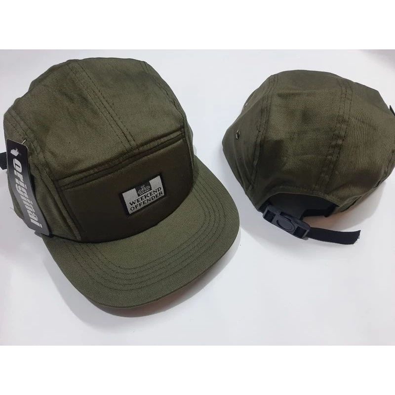 TOPI 5 PANEL HIJAU ARMY