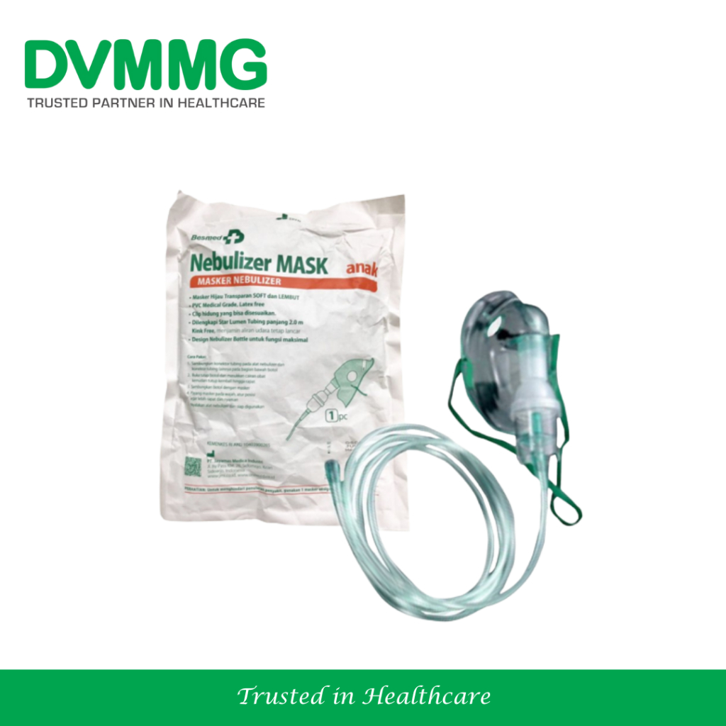 Besmed Masker Nebulizer Masker Anak / Sungkup Oksigen Untuk Nebulizer