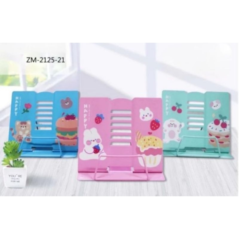 

SJS book stand besi ZM/penyangga buku/sandaran buku/book end-2125 21 happy