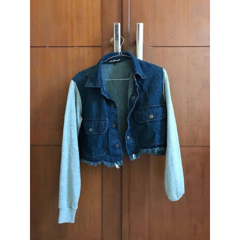 Crop Jaket Denim Adorable Project
