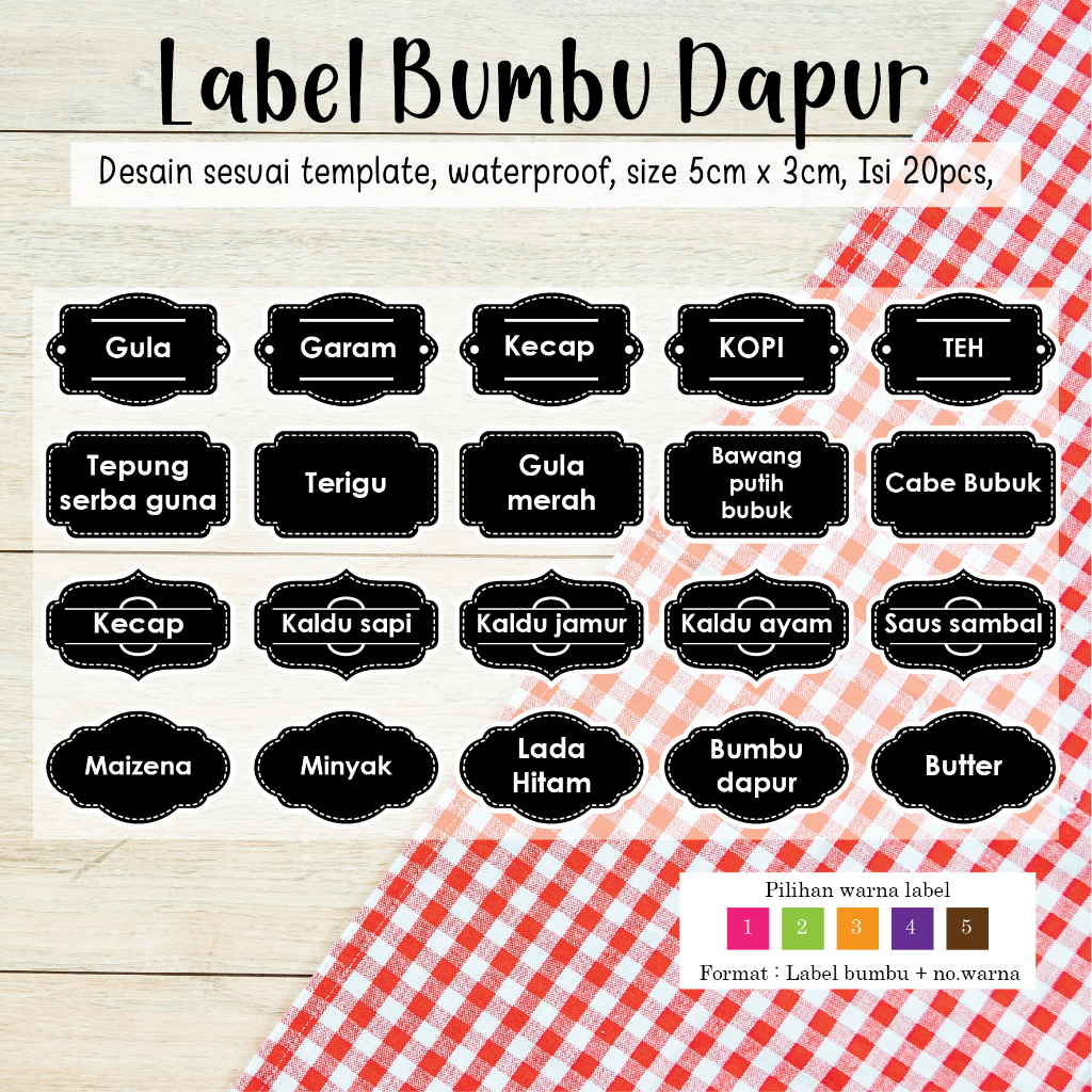

label stickerl bumbu
