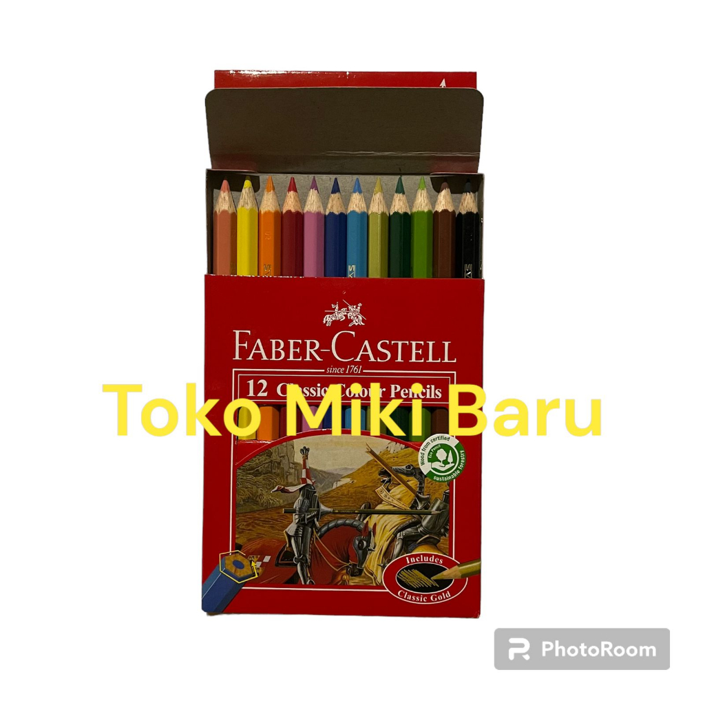 

Pensil Warna Faber Castell 12 warna Pendek Classic Colour