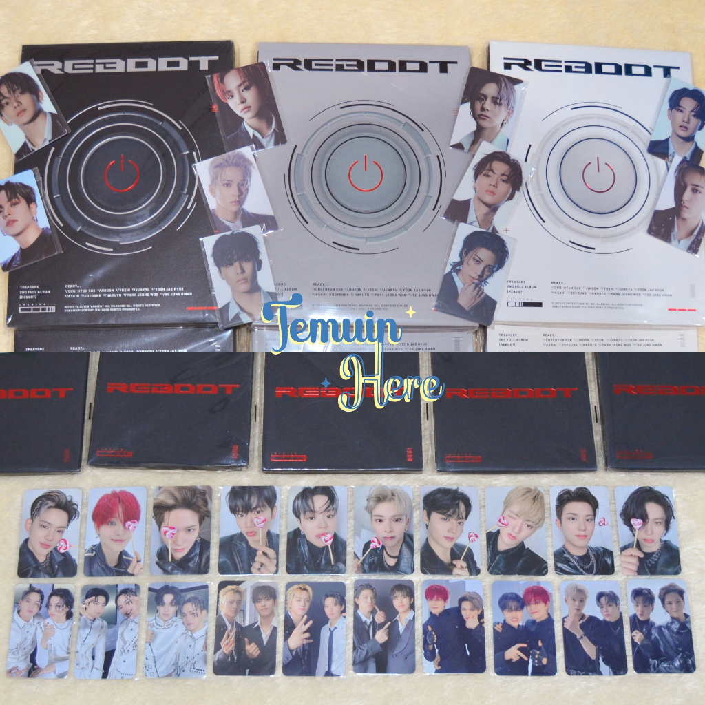 [READY STOCK] Official TREASURE 2nd Full Album 'REBOOT': Photobook & Digipack ver. & POB Applewood/L
