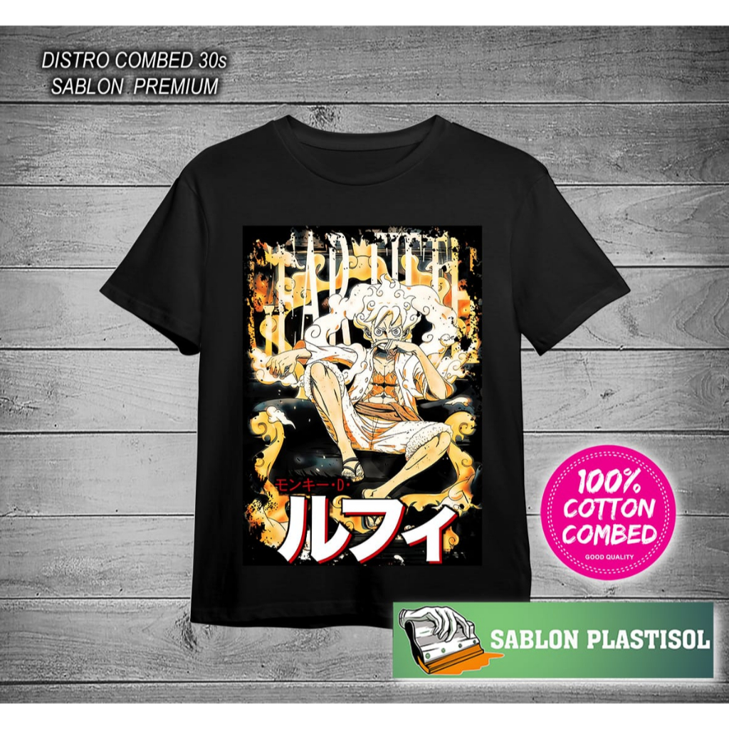 baju kaos pria / baju kaos one piece putih / baju kaos kartun / baju kaos terbaru / t-shirt pria / b