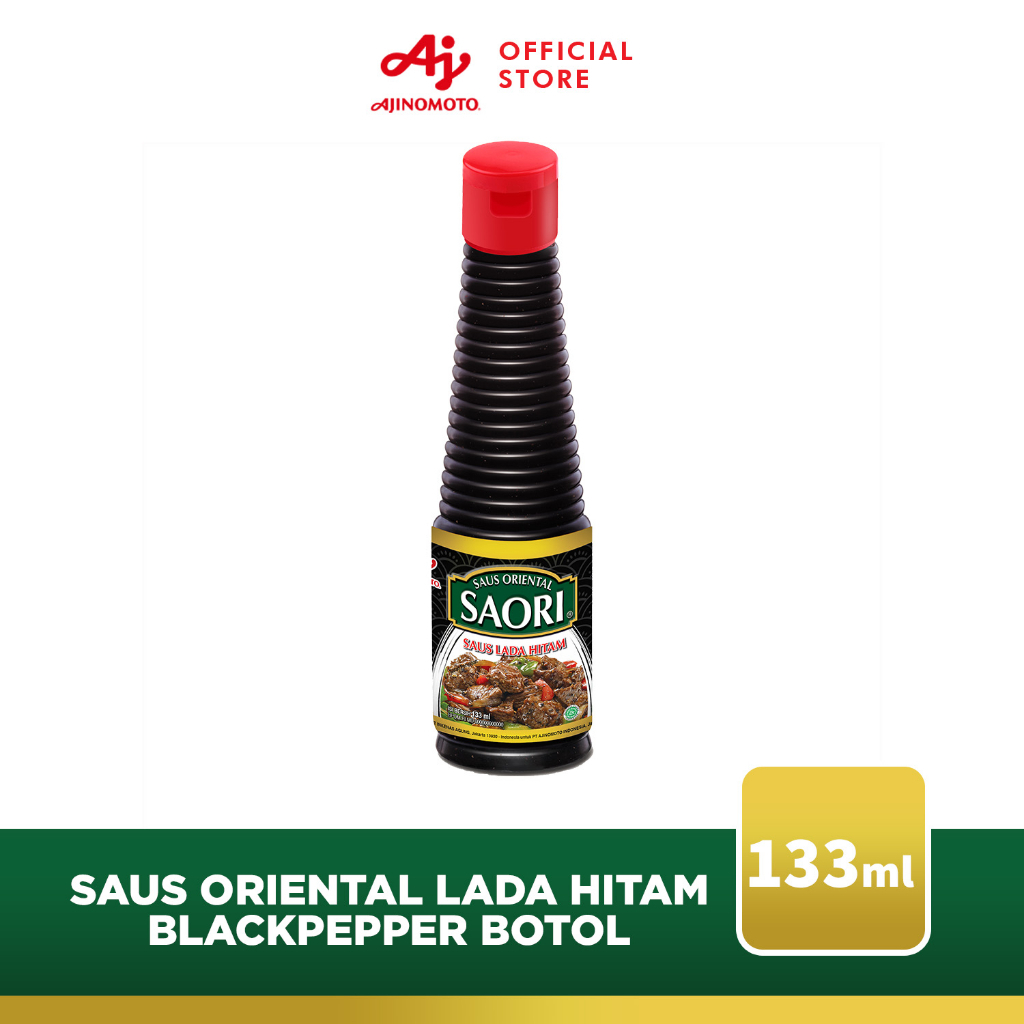 

SAORI® Saus Oriental Lada hitam Blackpepper Botol 133 ml