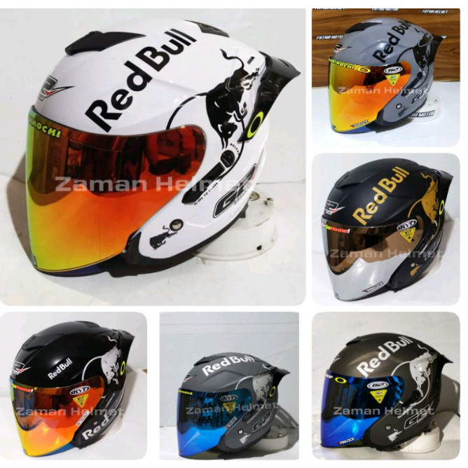 HELM G2 OPTIMAX STIKER RED BULL PAKET GANTENG