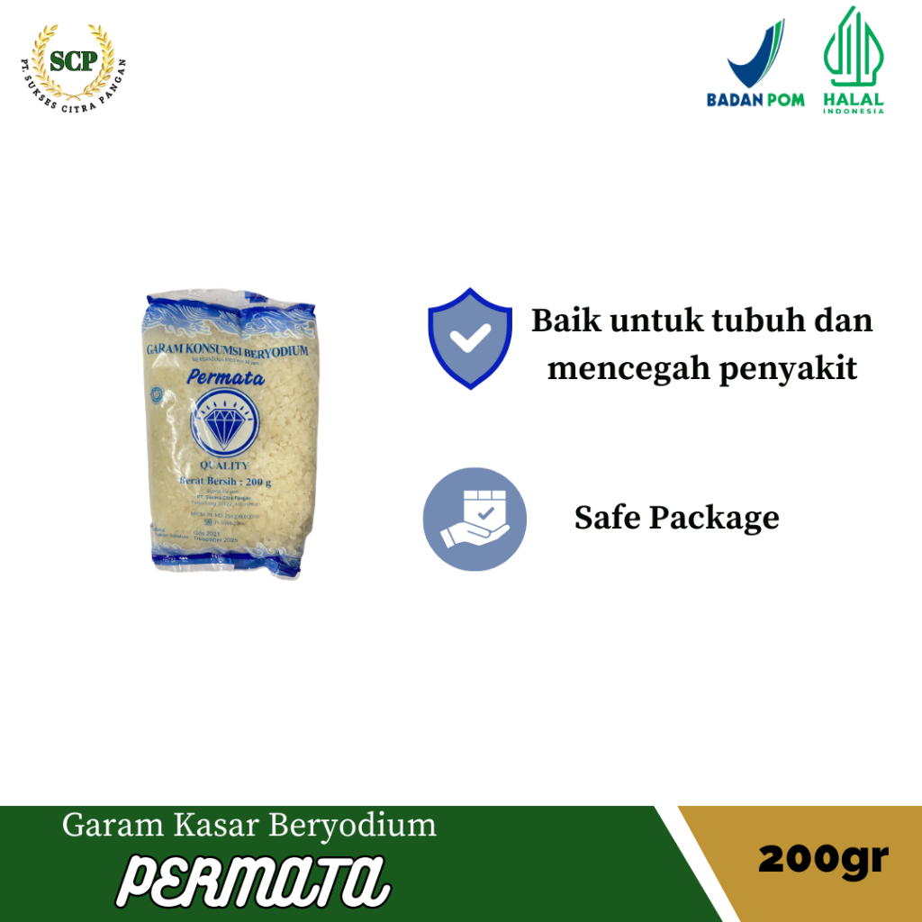 

Garam Kasar Beryodium 200Gr (HARGA GROSIR)