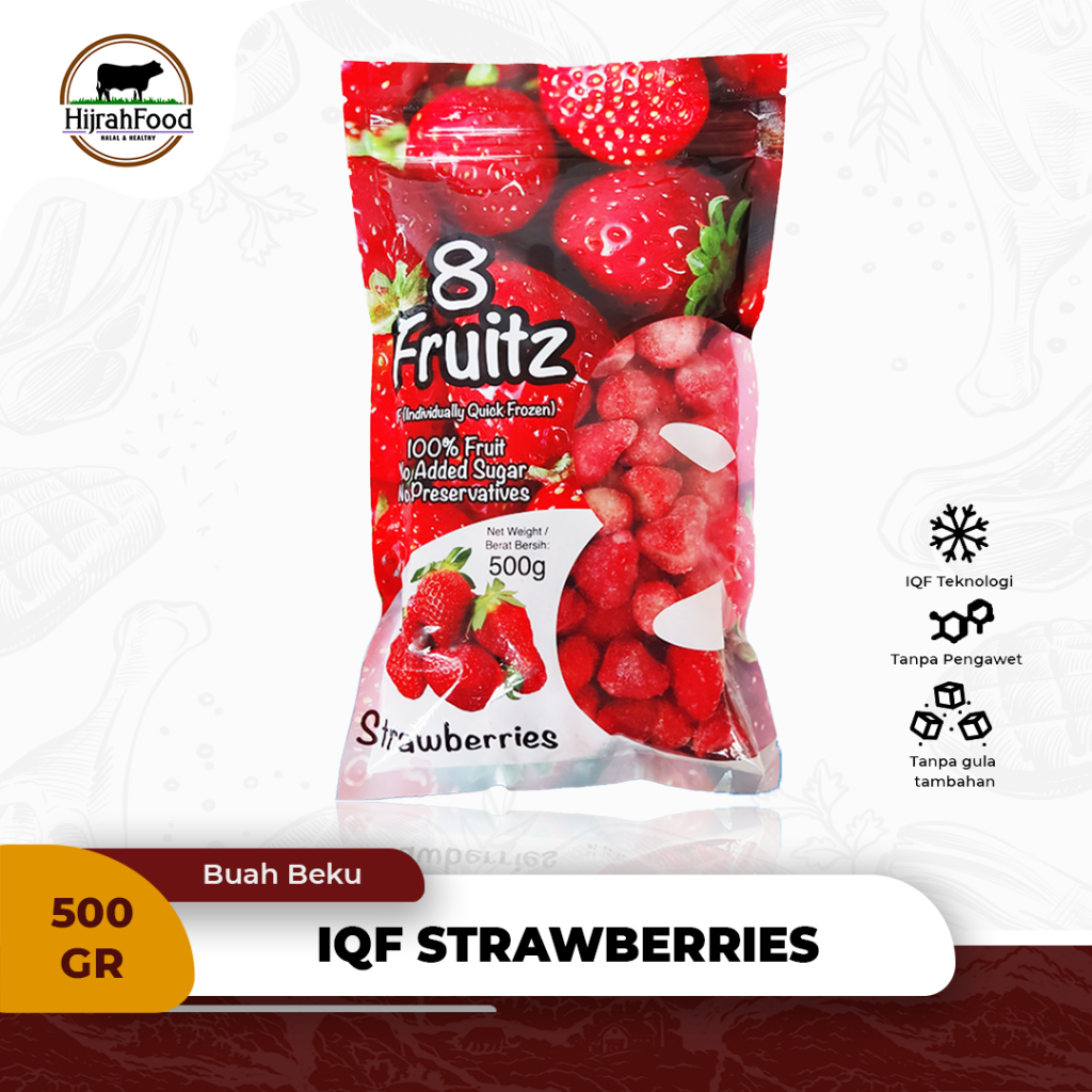 

IQF 8 Fruitz Frozen Strawberry | Buah Stroberi Beku