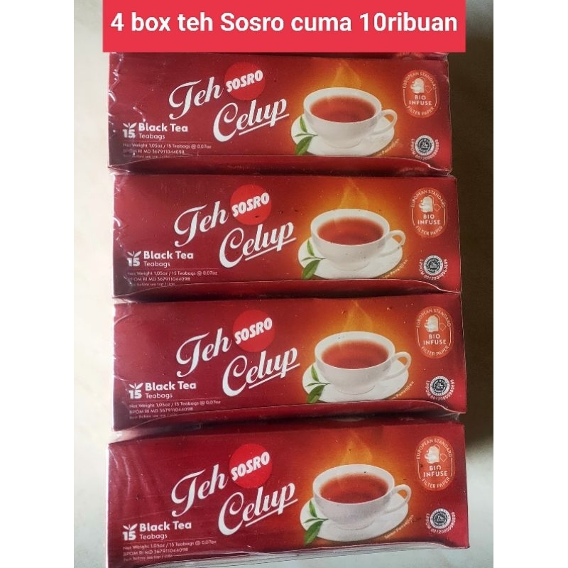 

teh celup sosor satu paket 4box live shope