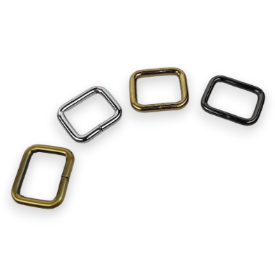 Ring Kotak 2,5 cm Besi Tebal ATG Bakar Silver BN Black Nikel Gold/ Aksesoris Tas Kualitas Import