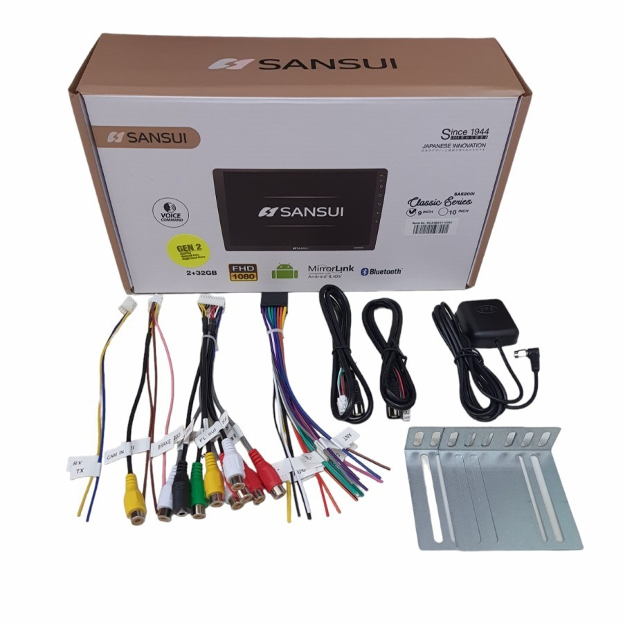 Head Unit Android Sansui Classic GEN 3 Terbaru Ram 2/32GB Carplay