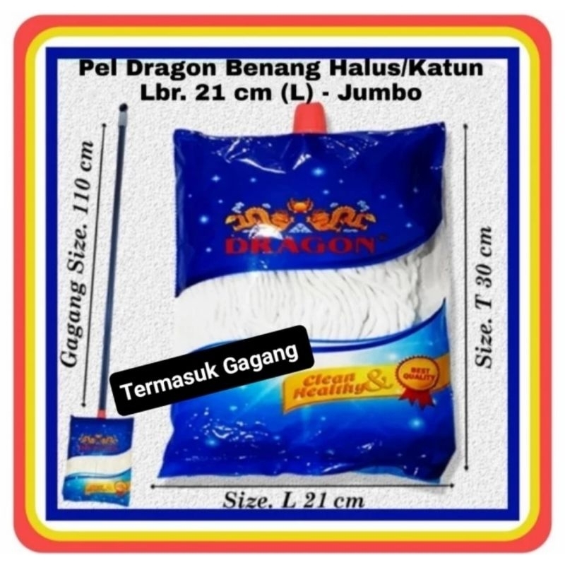 Pel lantai dragon - pel lantai sumbu - alat pel