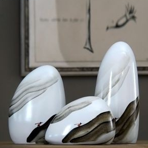 Dione Gucci Vase Decoration / Guci Vas Oval / Guci Keramik Antik Unik Mewah / Set Guci Kramik / Paja