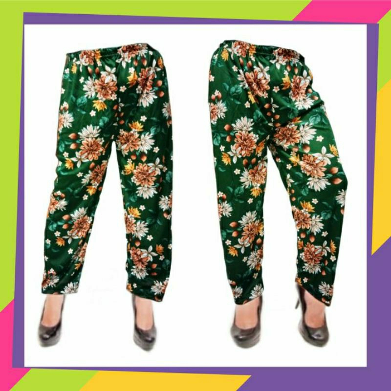 celana kolor panjang wanita / celana kolor panjang motif bunga// celana kolor panjang wanita remaja 