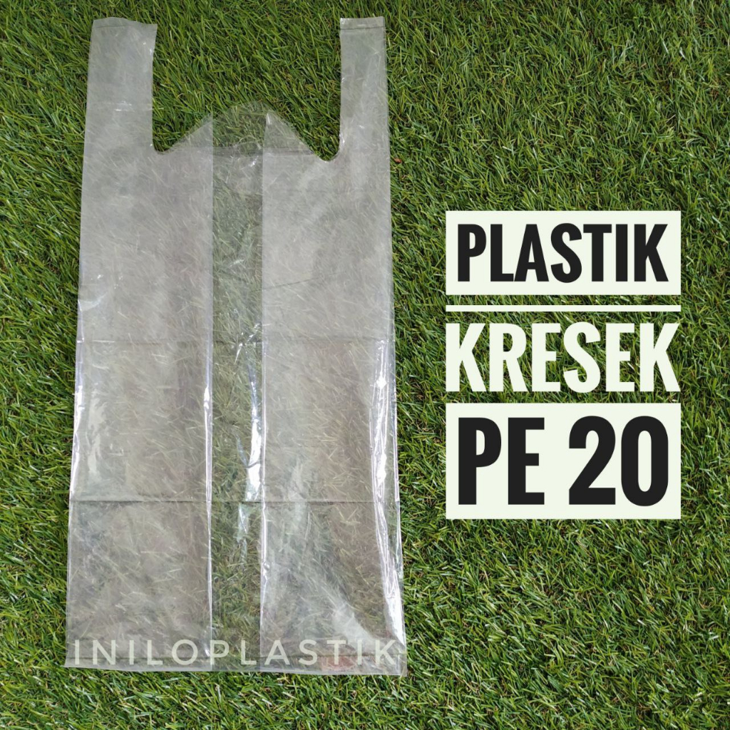 Kantong Belanja PE 20 Tomat Bening / Plastik Kresek Bening / Kresek PE
