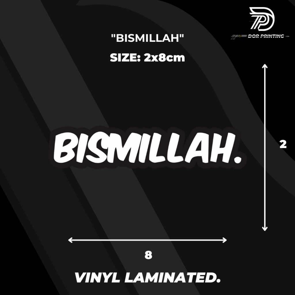 

STICKER/ BISMILLAH VIRALL KEREN TEKS BISMILLAH