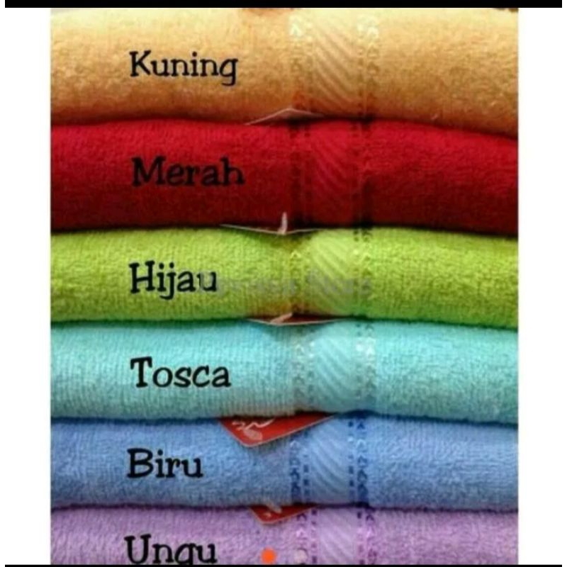 HANDUK MANDI MERK MERAH PUTIH 50 × 100cm