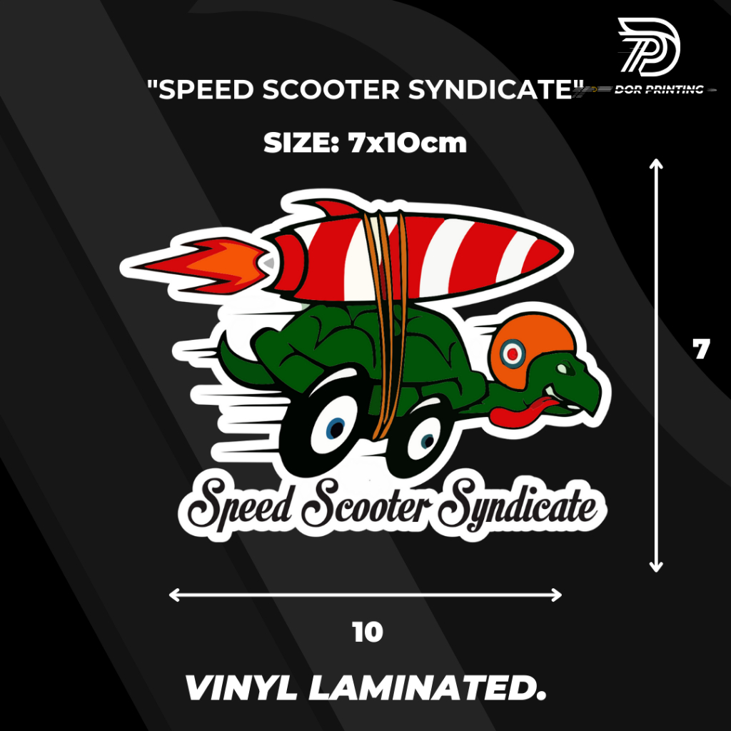 

STICKER/ SPEED SCOOTER SINDICATE VIRALL KEREN LOGO SPEED SCOOTER SINDICATE