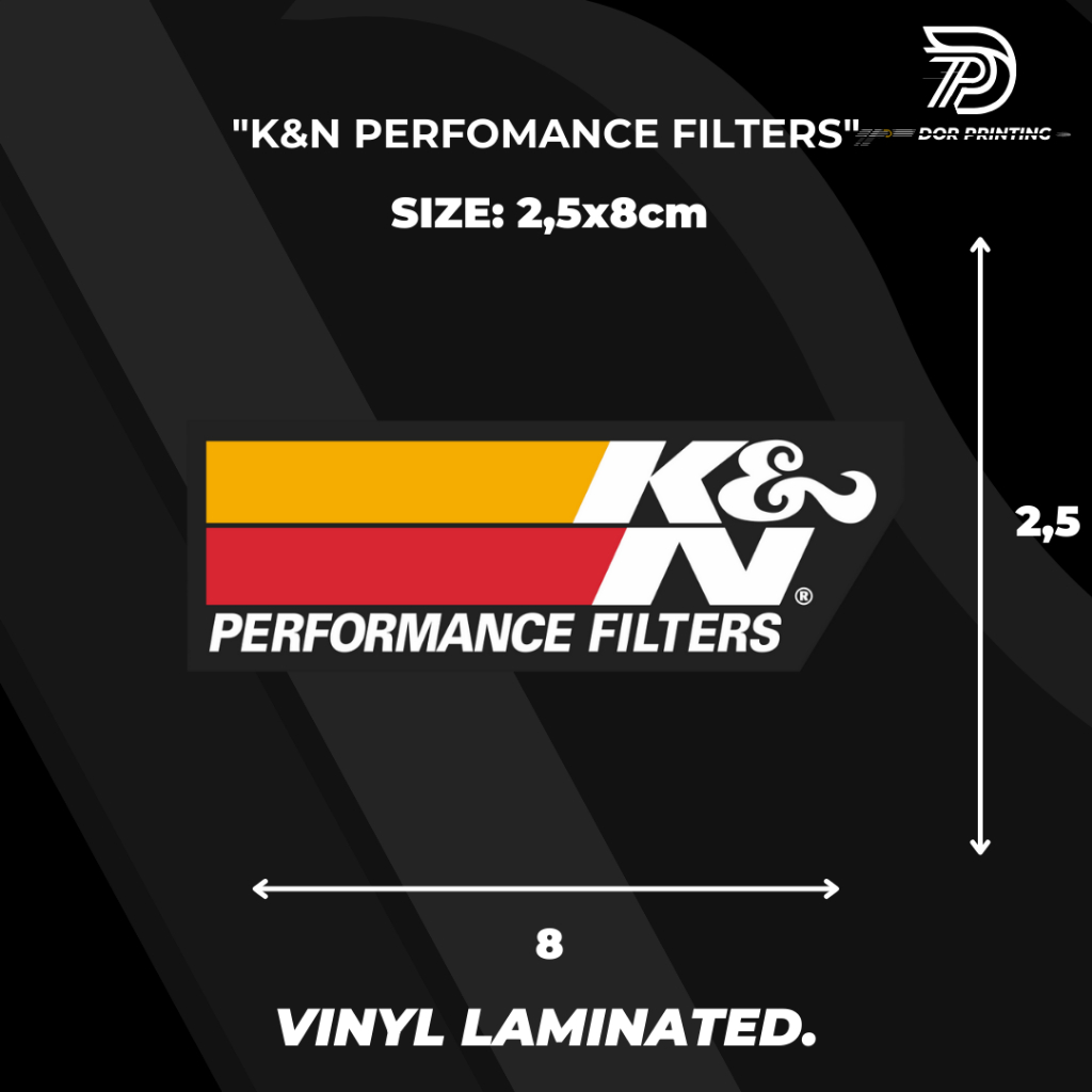 

STICKER/ K&N VIRALL KEREN LOGO K&N