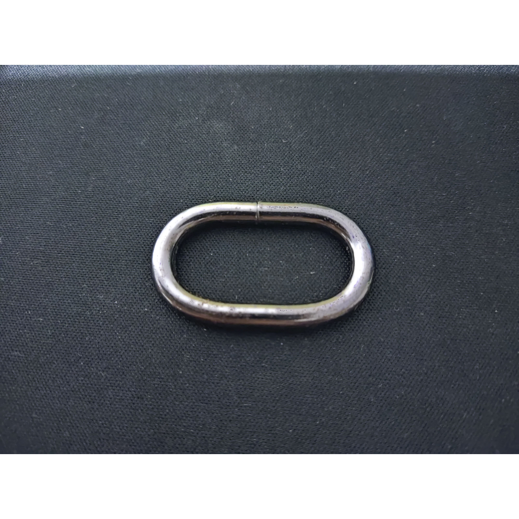 Ring Oval 3,2 CM Tebal 4 MM - Ring Tas - BlackNikel