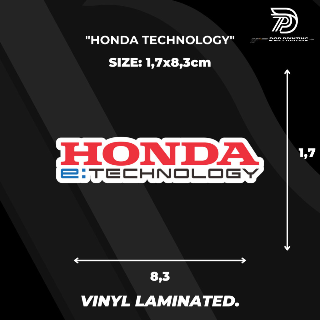 

STICKER/ HONDA TECHNOLOGY VIRALL KEREN LOGO HONDA TECHNOLOGY