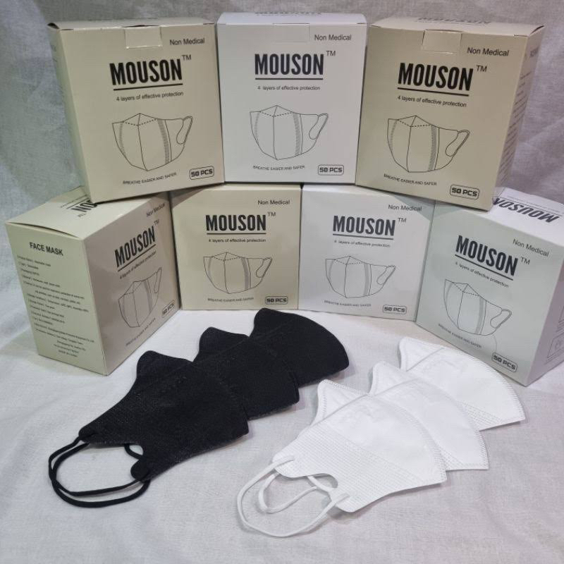 MASKER DUCKBILL MOUSON PREMIUM 4PLY  DISPOSABLE MASK