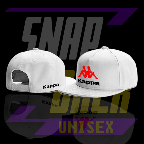 Topi Snapback Kappa USA Black - RED Premium / Cap / New Style / Aksesoris Fashion Casual Outdoor / T
